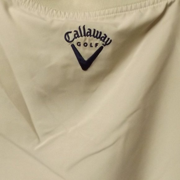 MEN'S CALLOWAY GOLF PULLOVER VEST, SIZE M, EGGSHELL - Picture 3 of 3